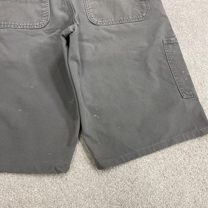 Carhartt carpenter shorts y2k grey Loose workwear skater style shorts