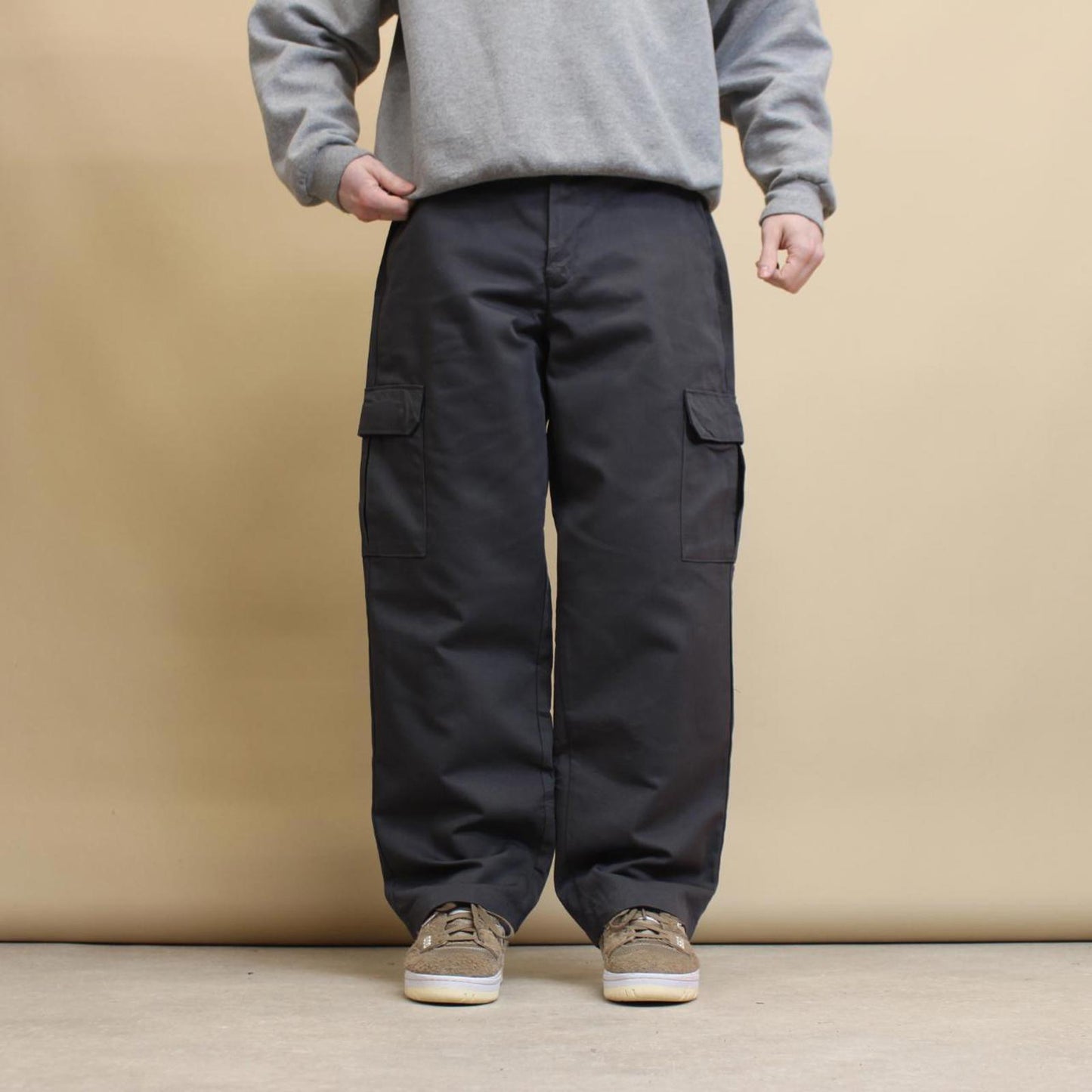Grey Red Kap baggy cargo pants W36L30 loose twill chino style skater pants