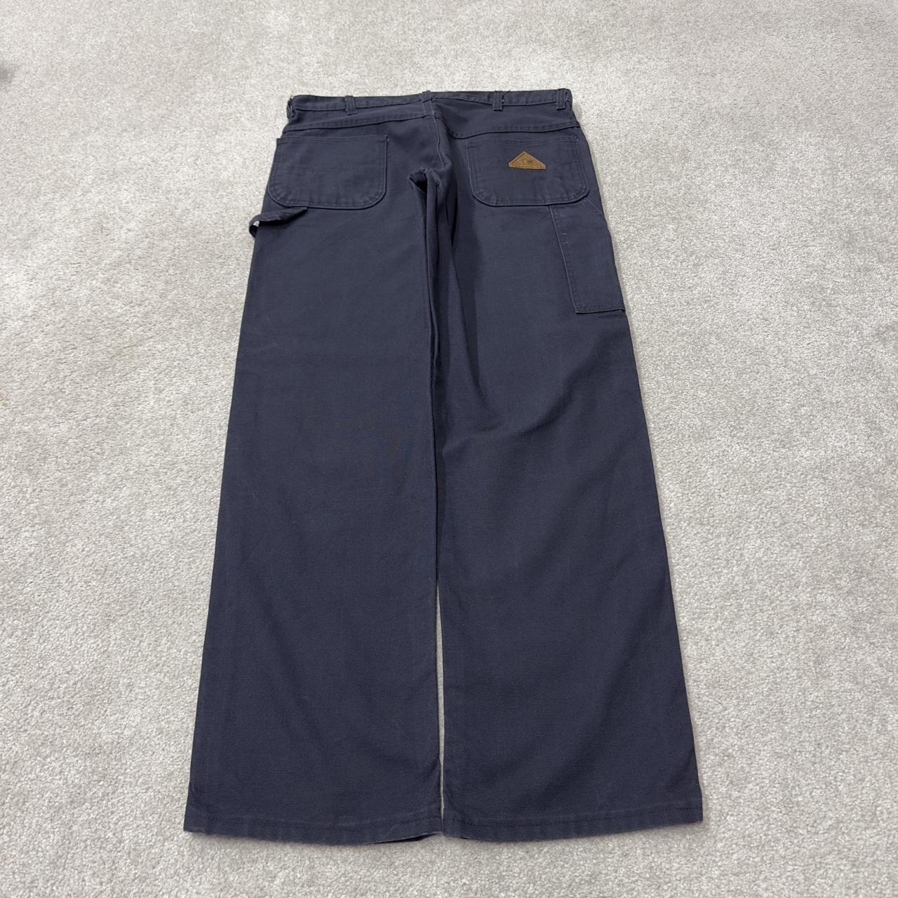 Bulwark FR denim carpenter jeans W36L32 navy Loose thick denim fire resistant utility cargo pants