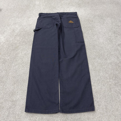 Bulwark FR denim carpenter jeans W36L32 navy Loose thick denim fire resistant utility cargo pants