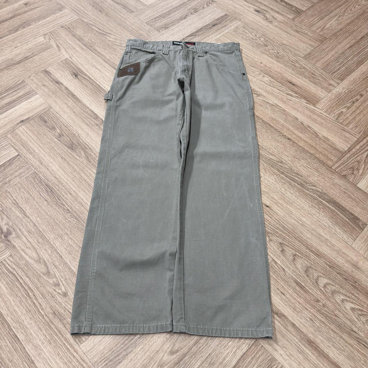 Wrangler Riggs carpenter jeans y2k Loose straight leg canvas utility workwear skate trousers