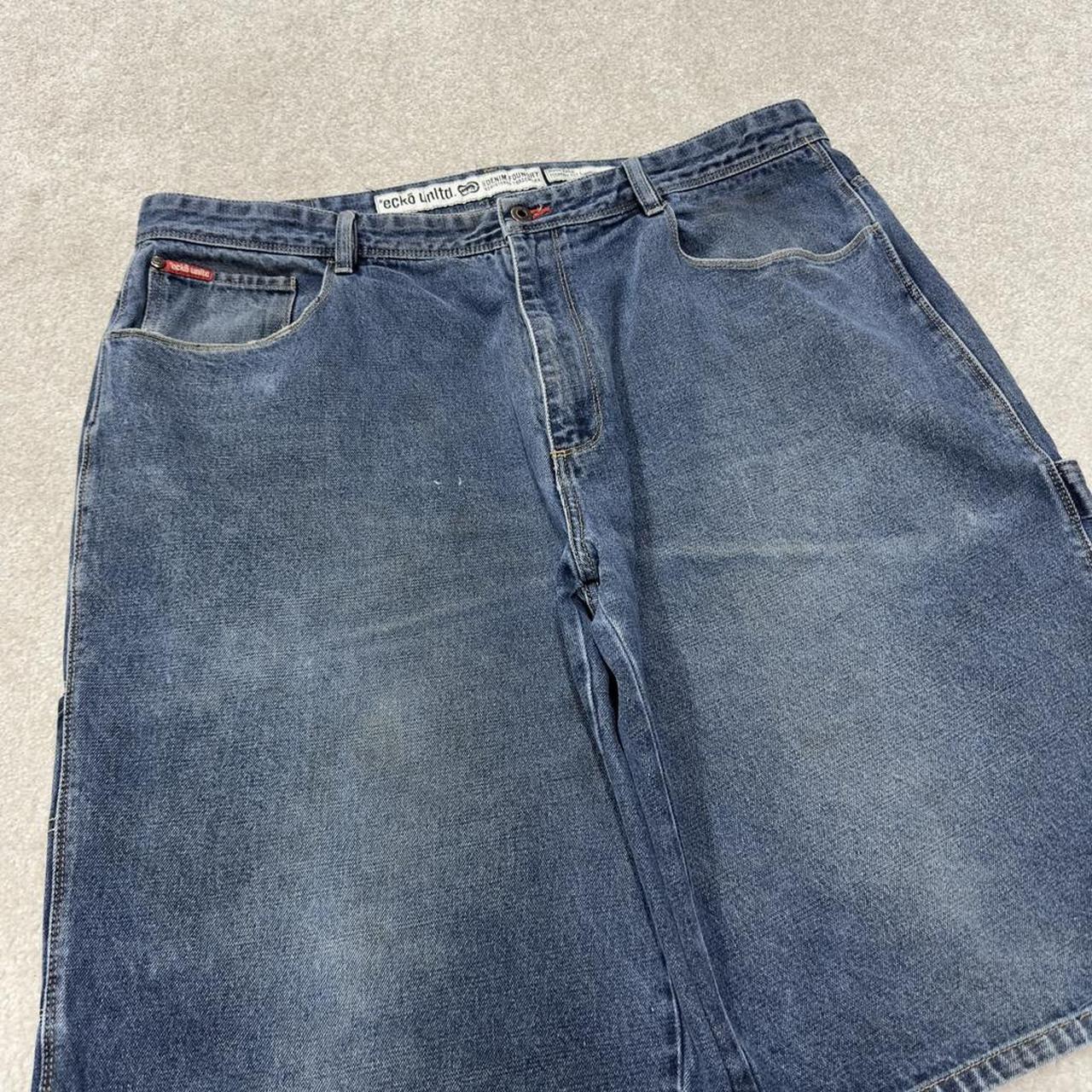 Vintage Ecko unltd baggy denim shorts blue Y2K carpenter cargo summer shorts