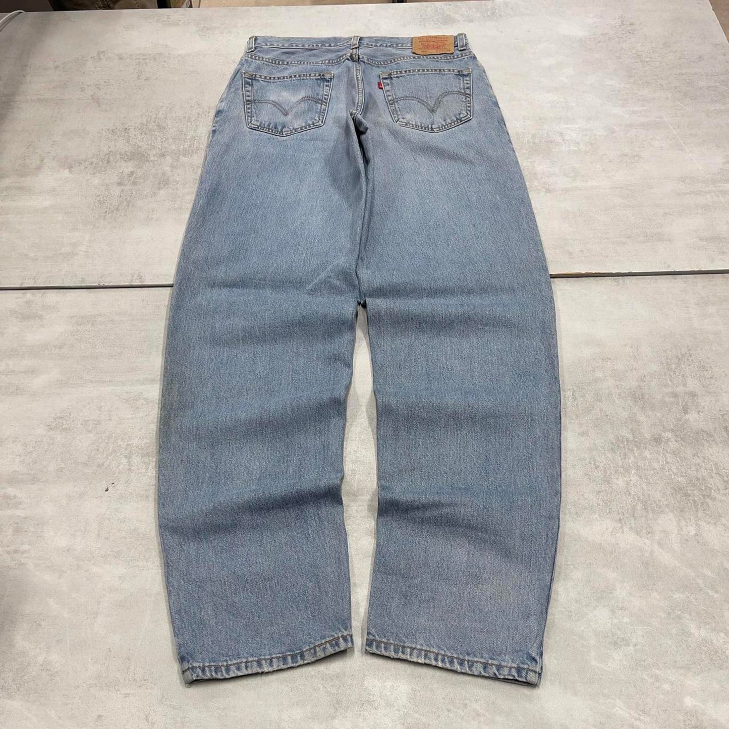 Baggy Levis 560 jeans W34L36 blue loose 90s style skater jeans red tab logo