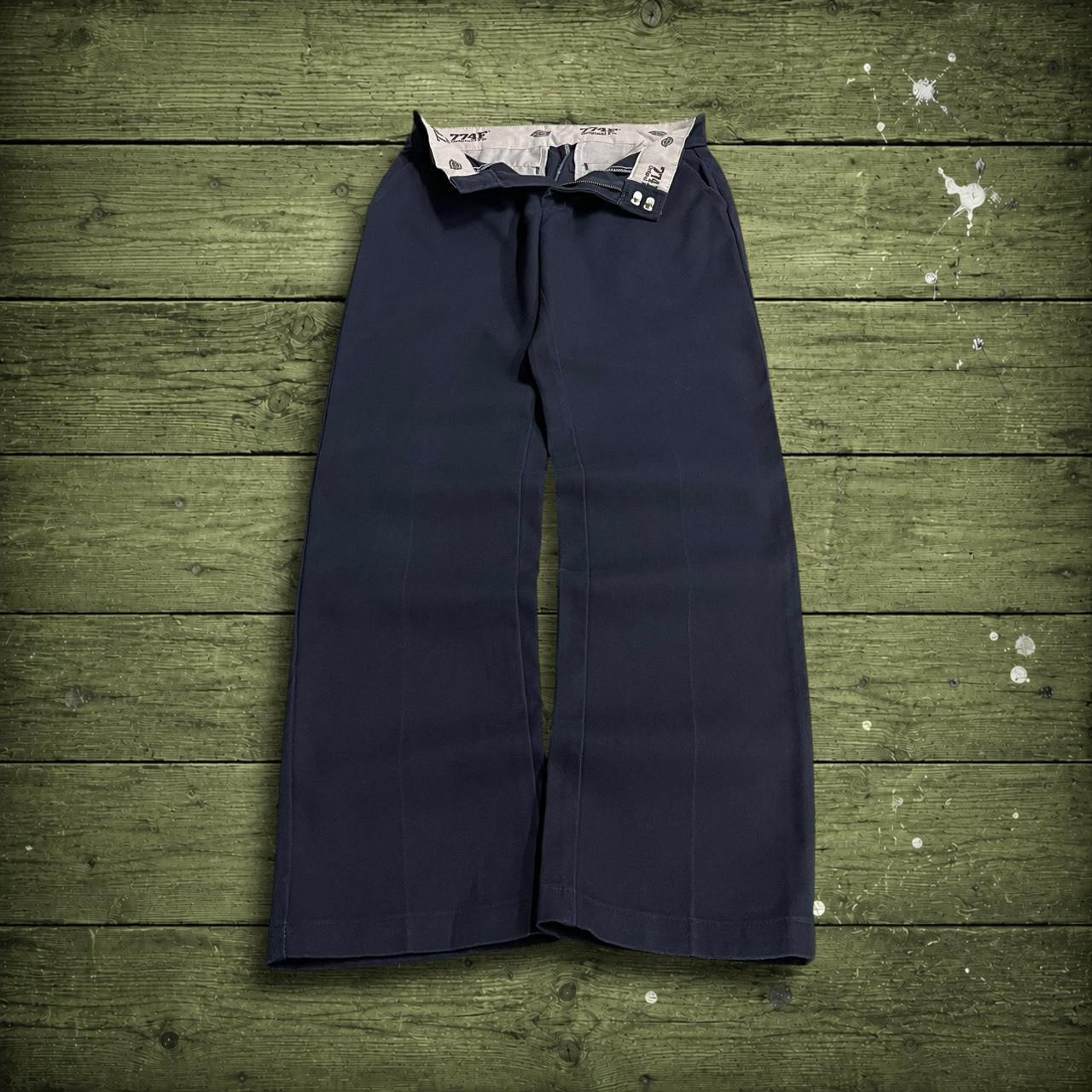 Dickies 774 pants women’s size 2 navy original fit Chino style skate work trousers