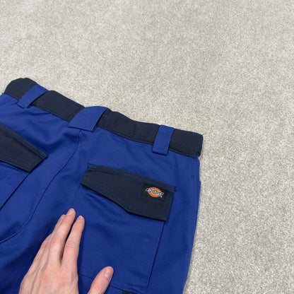 Y2K Dickies cargo work pants skater style blue Loose straight leg utility trousers