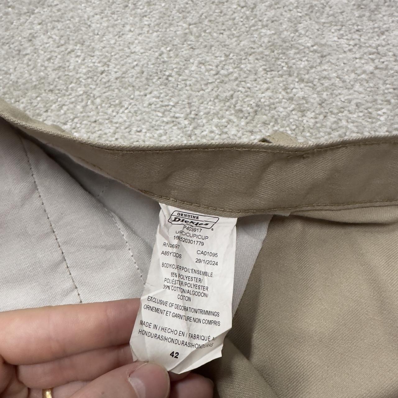 Dickies baggy chino shorts W42 khaki long leg chino style summer skater shorts