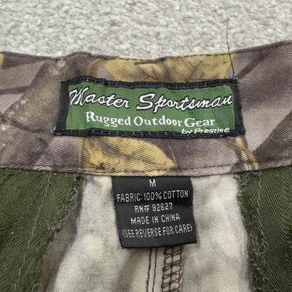 Vintage Camo Realtree style cargo pants Y2K khaki M Master sportsman camouflage loose trousers