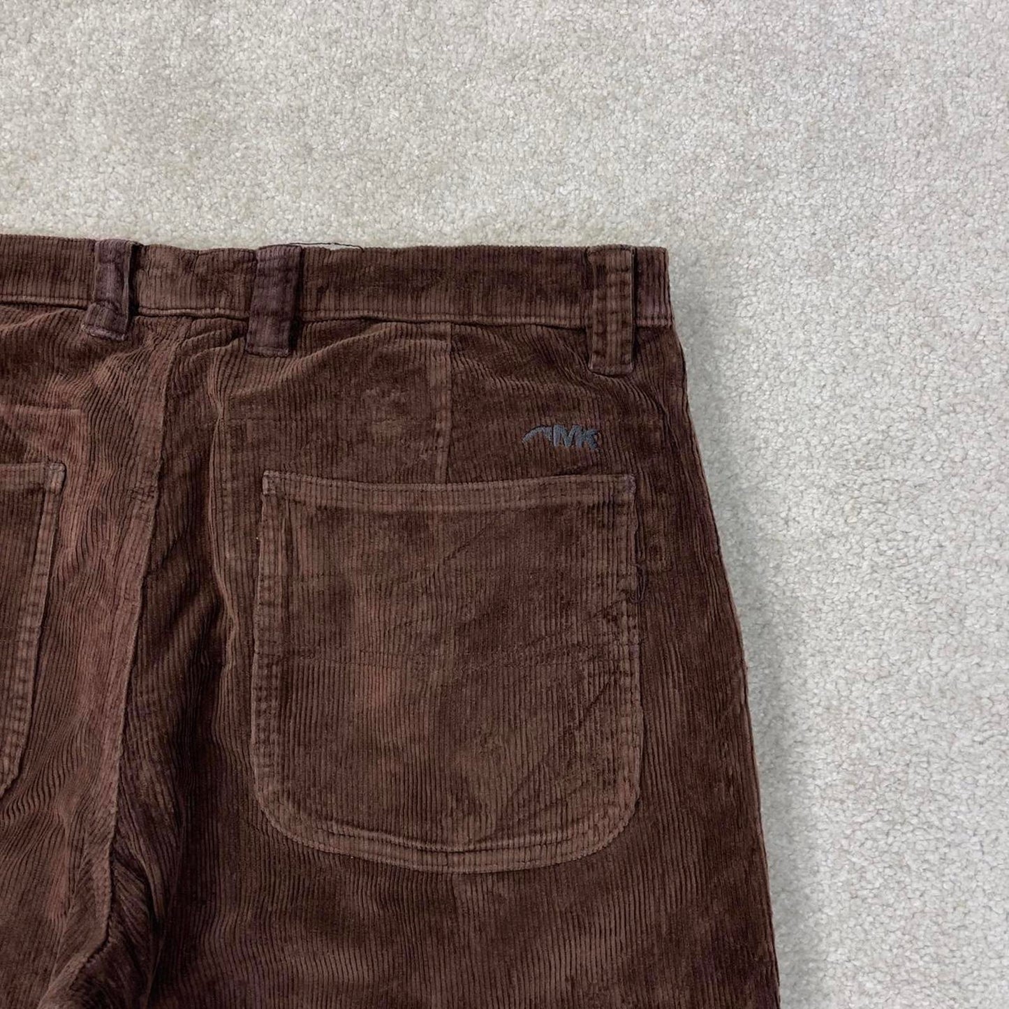 Brown Mountain Khakis wide wale jumbo corduroy trousers W36L32 chunky baggy cord pants skate style