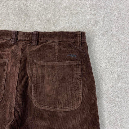 Brown Mountain Khakis wide wale jumbo corduroy trousers W36L32 chunky baggy cord pants skate style