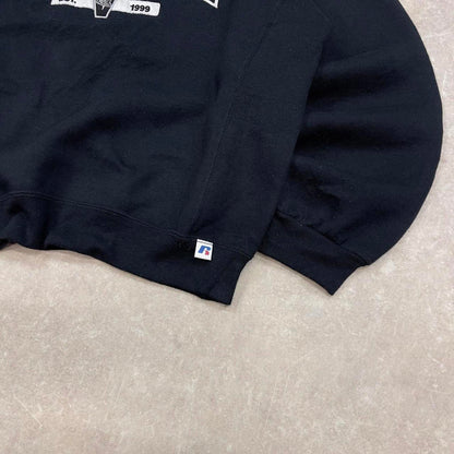 Black vintage Russell sweatshirt L