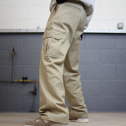 Baggy Dickies cargo Pants W36L30 beige twill style chino cargo skater trousers