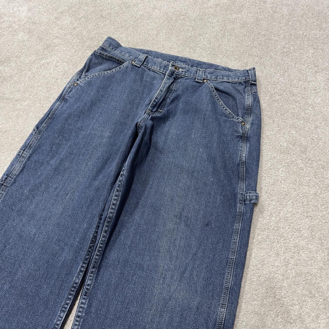 Vintage Lee carpenter jeans y2k blue W36L30 Loose straight leg skater style utility workwear trouser