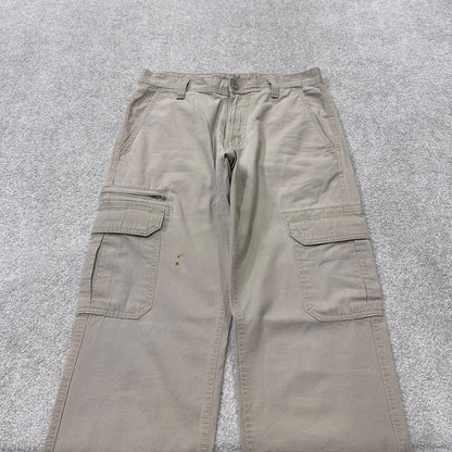 Eddie Bauer cargo pants y2k beige W30L32 Straight leg skater utility work pants
