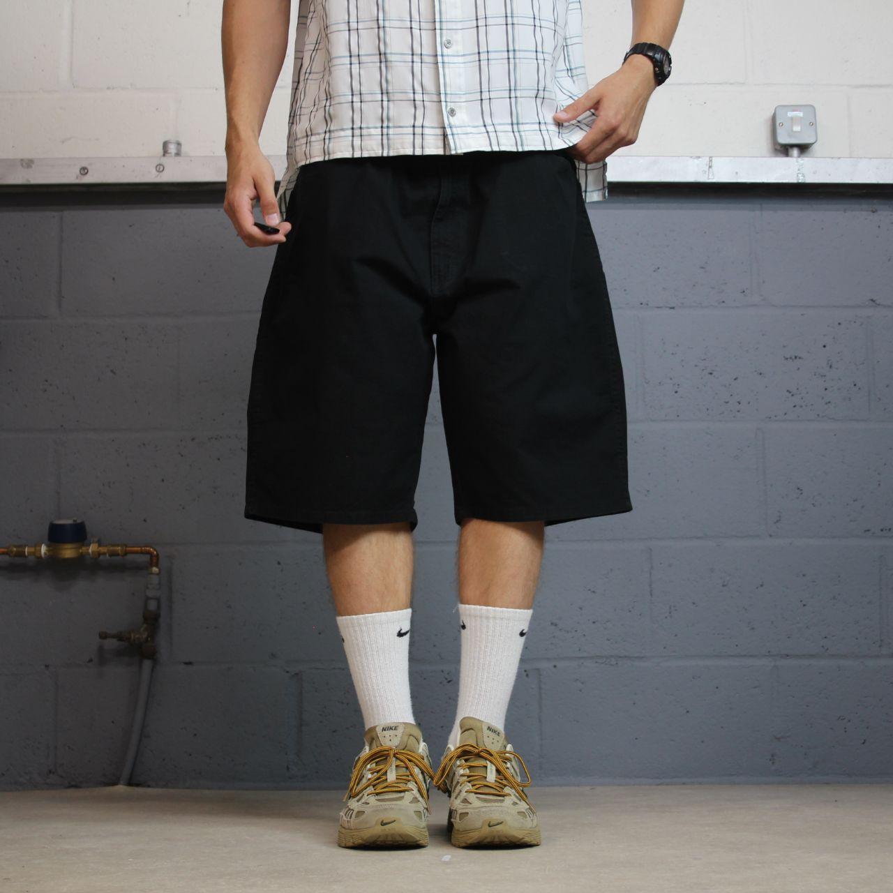 Dickies carpenter shorts Y2K black Lightweight skater style work shorts loose cargo