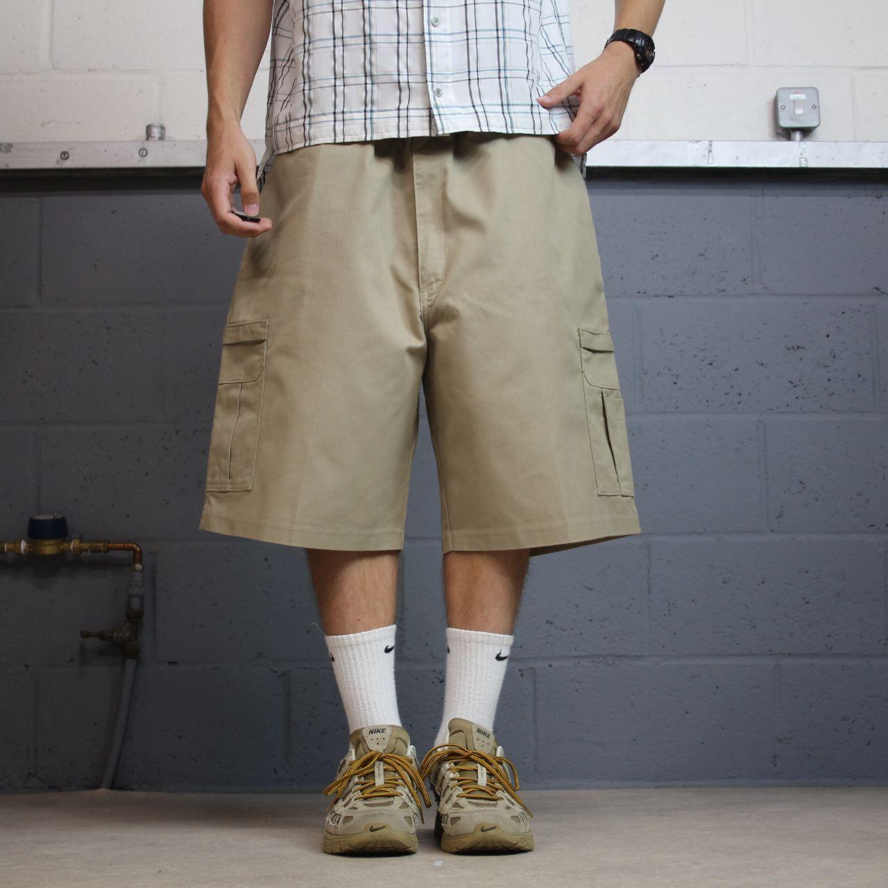 Dickies baggy cargo shorts Y2K khaki Chino skater / surf shorts loose fit festival