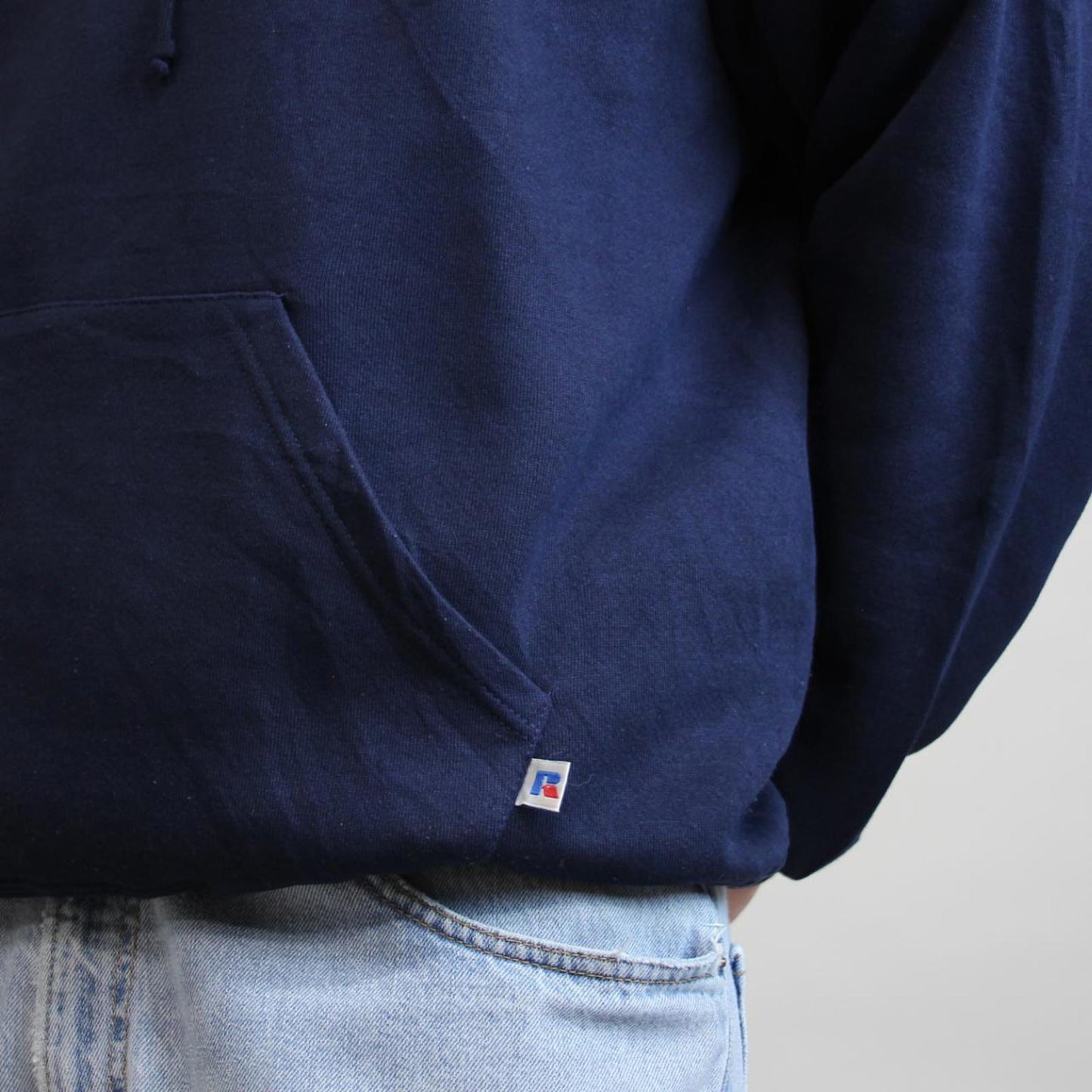 Navy vintage Russell hoodie XL