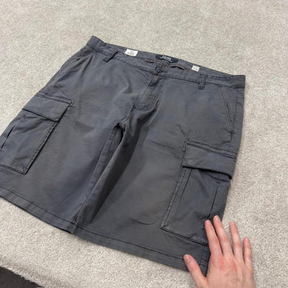 Y2K chino cargo shorts loose grey Loose leg utility shorts summer festival