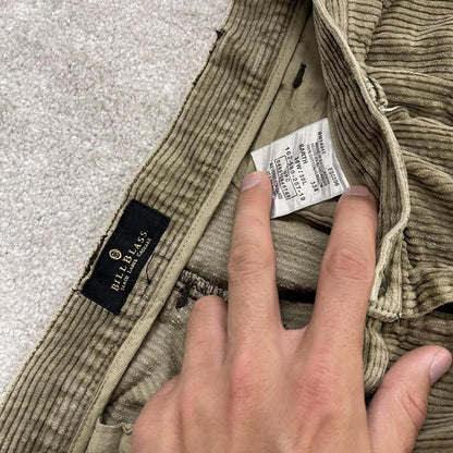 Baggy pleated corduroy pants wide leg Khaki Wide wale chunky jumbo cord trousers preppy