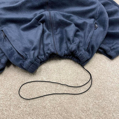 Y2k Columbia technical fleece XLT men's Navy 00s style full zip up autumn adjustable waist tech