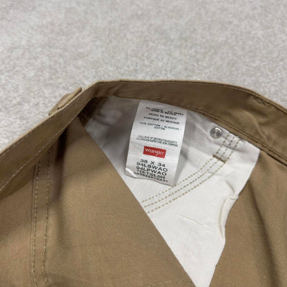 Y2K Wrangler carpenter pants loose fit tan Loose skater style cargo work pants