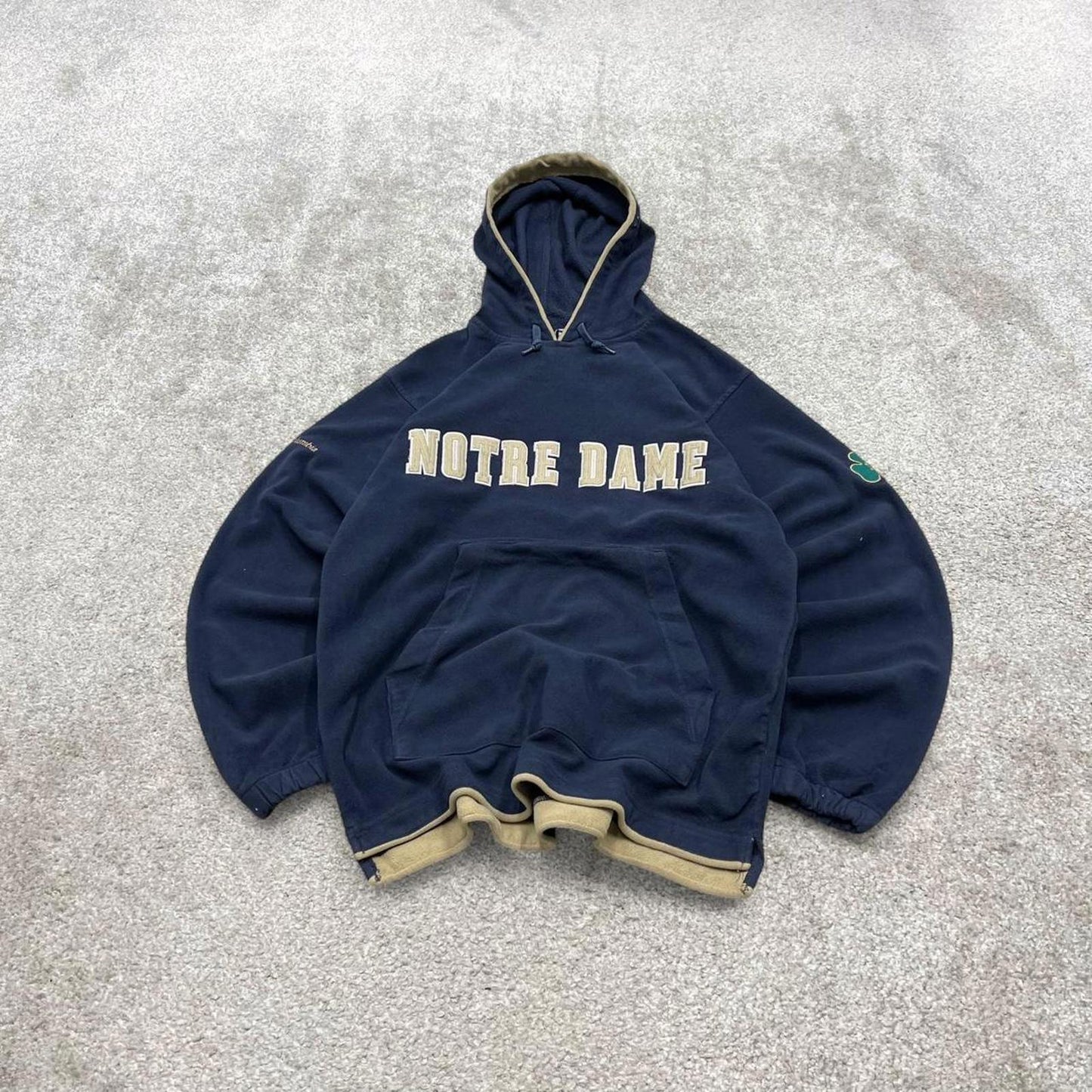 00s Columbia pullover fleece M men's navy y2k style autumn hoodie