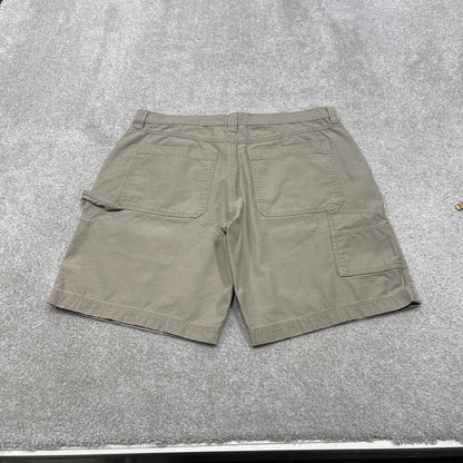 Y2k Woolrich carpenter shorts beige W34 Loose cotton summer festival jorts skater style