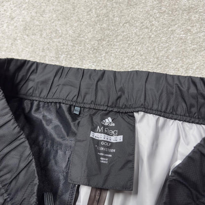 Y2K Adidas golf climastorm tracksuit bottoms loose leg black M