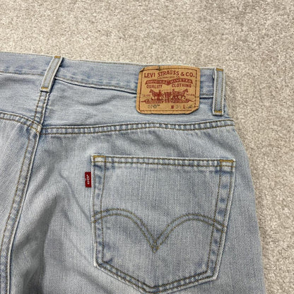 Baggy y2k Levi’s jeans 550 washed blue Loose relaxed fit 00s denim pants red tab logo