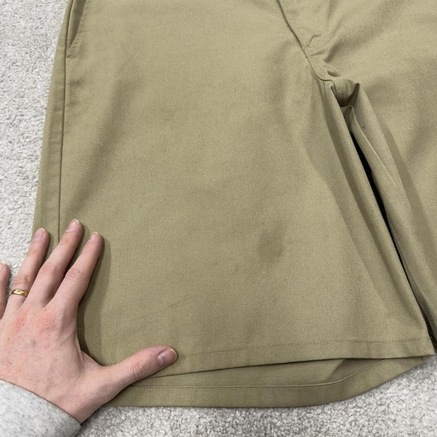 Dickies chino shorts loose leg khaki Twill chino skater style shorts wide leg
