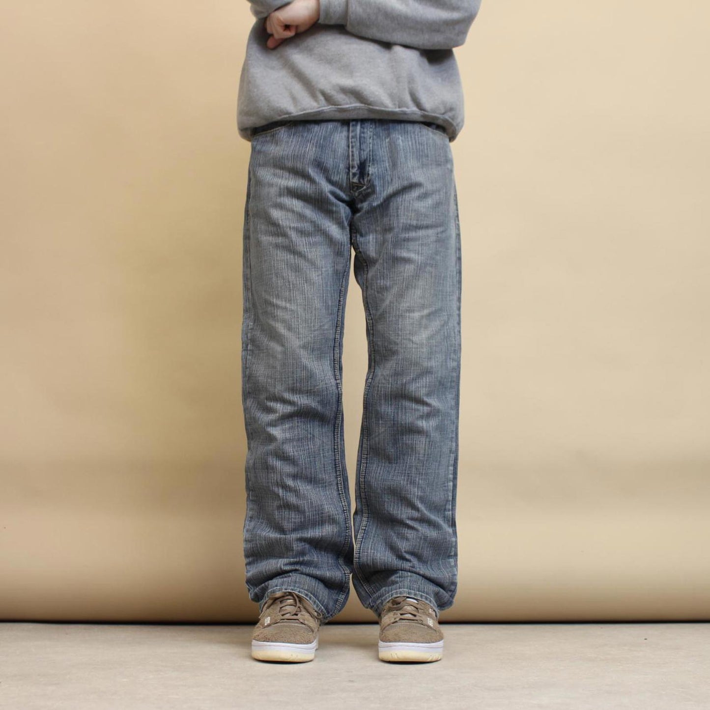 Blue Projek Raw jeans W34 L33 loose denim y2k hip hop jeans