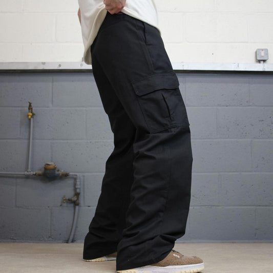 Baggy Dickies cargo trousers W34L34 black loose chino style skater cargo pants