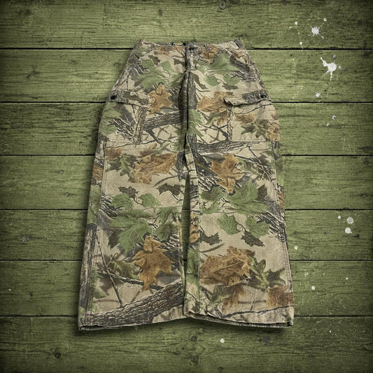 Vintage camo cargo pants y2k utility khaki Cabelas Realtree camouflage hunting cargos