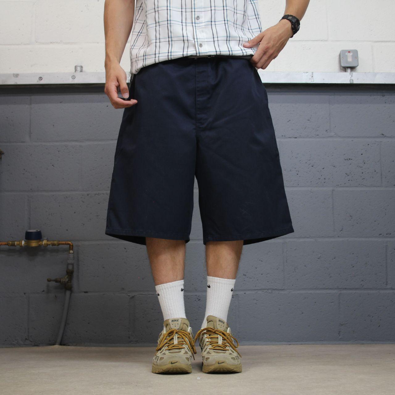 Dickies baggy chino shorts carpenter navy Chino style skater shorts long wide leg festival
