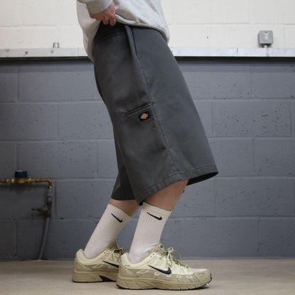 Dickies baggy carpenter shorts grey Twill chino skater style shorts wide long leg