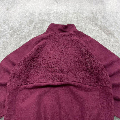 00s Columbia technical fleece XL women's purple full zip up y2k style autumn adjustable waist