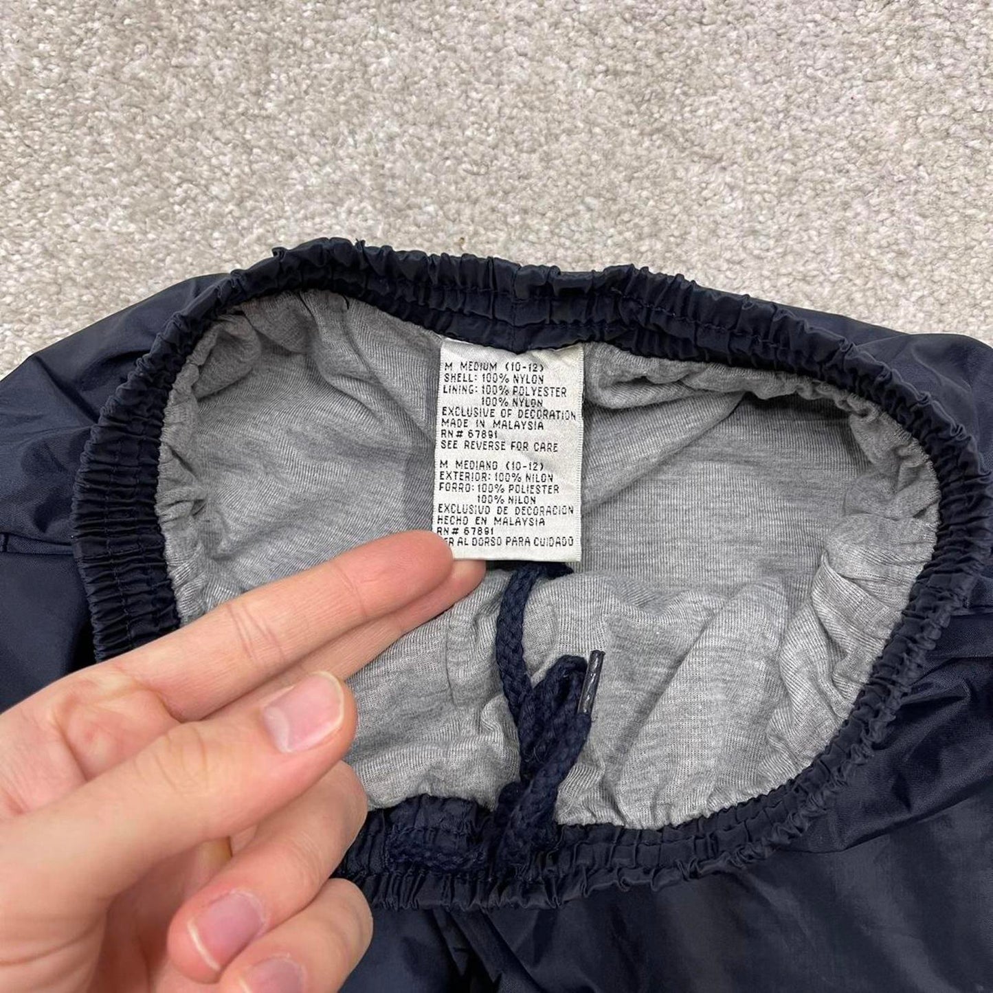 Vintage y2k Puma tracksuit bottoms navy Loose embroidered track pants ankle zips