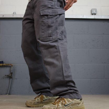Vintage Carhartt cargo pants y2k relaxed grey Straight leg 100% cotton skater style workwear