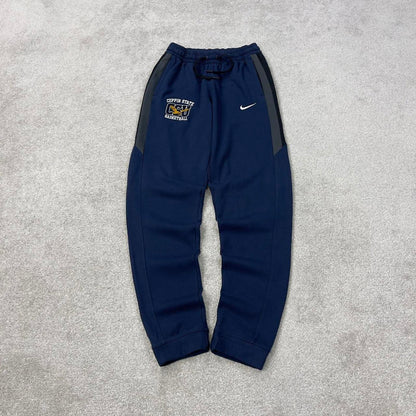 Navy Nike Therma-Fit joggers Small Swoosh logo y2k style sportswear track pants