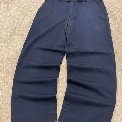 Navy Red Kap pants W34L28 loose y2k chino style skate trousers patch logo