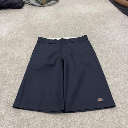 Dickies carpenter shorts long leg navy Twill chino skater style shorts loose long leg