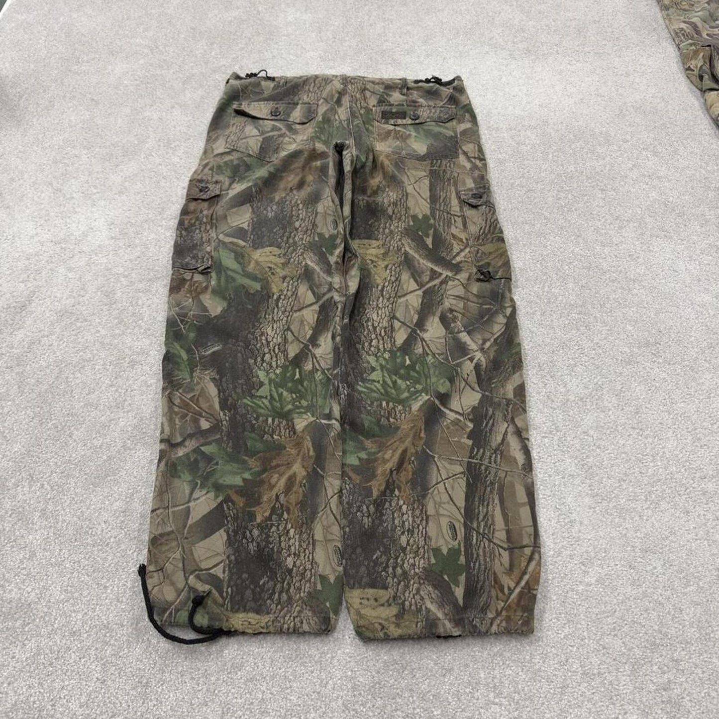 Liberty baggy camo cargo pants khaki Loose leg camouflage Y2K hunting style trousers