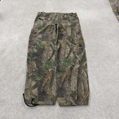 Liberty baggy camo cargo pants khaki Loose leg camouflage Y2K hunting style trousers