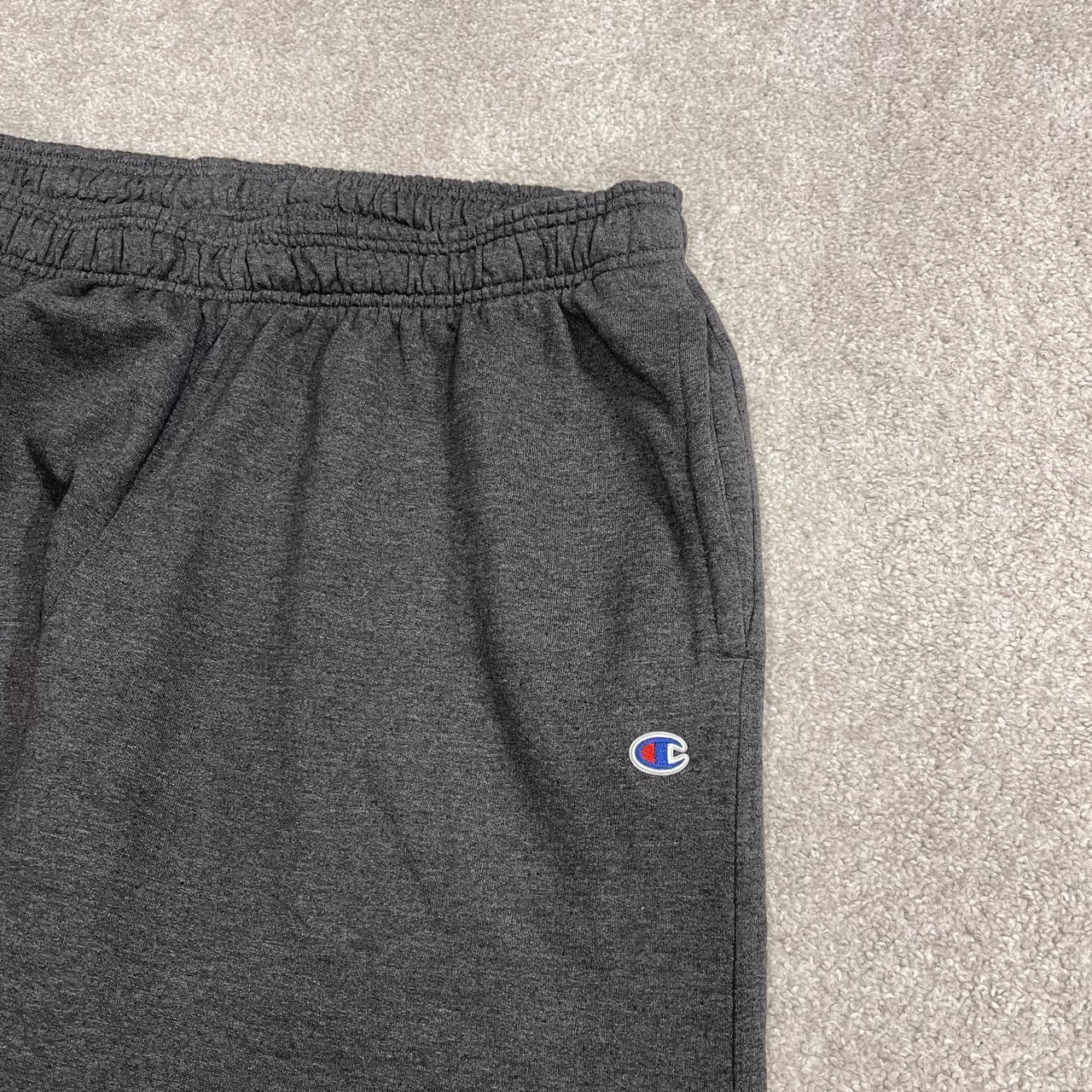 Y2K Champion baggy joggers grey wide leg Loose embroidered track pants