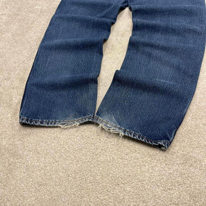 Vintage Dickies jeans loose y2k W34L32 blue denim 90s skater style 5 pocket pants