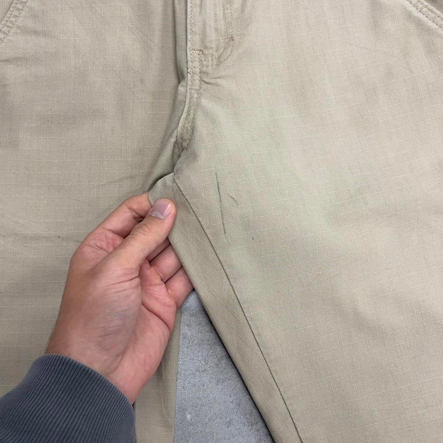 Dickies carpenter trousers W34L30 beige wide leg flex skate style cargo pants