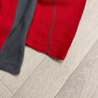 Columbia y2k 1/4 zip fleece red mens large pullover autumnal tech fleece