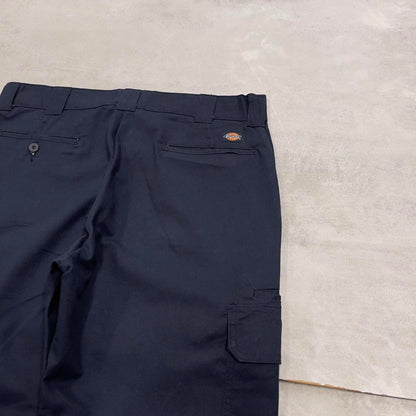Baggy Dickies cargo pants W36L30 navy twill style chino cargo trousers skater style