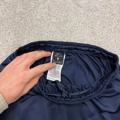 Vintage y2k Nike tracksuit bottoms navy Lightweight swoosh logo running track pants