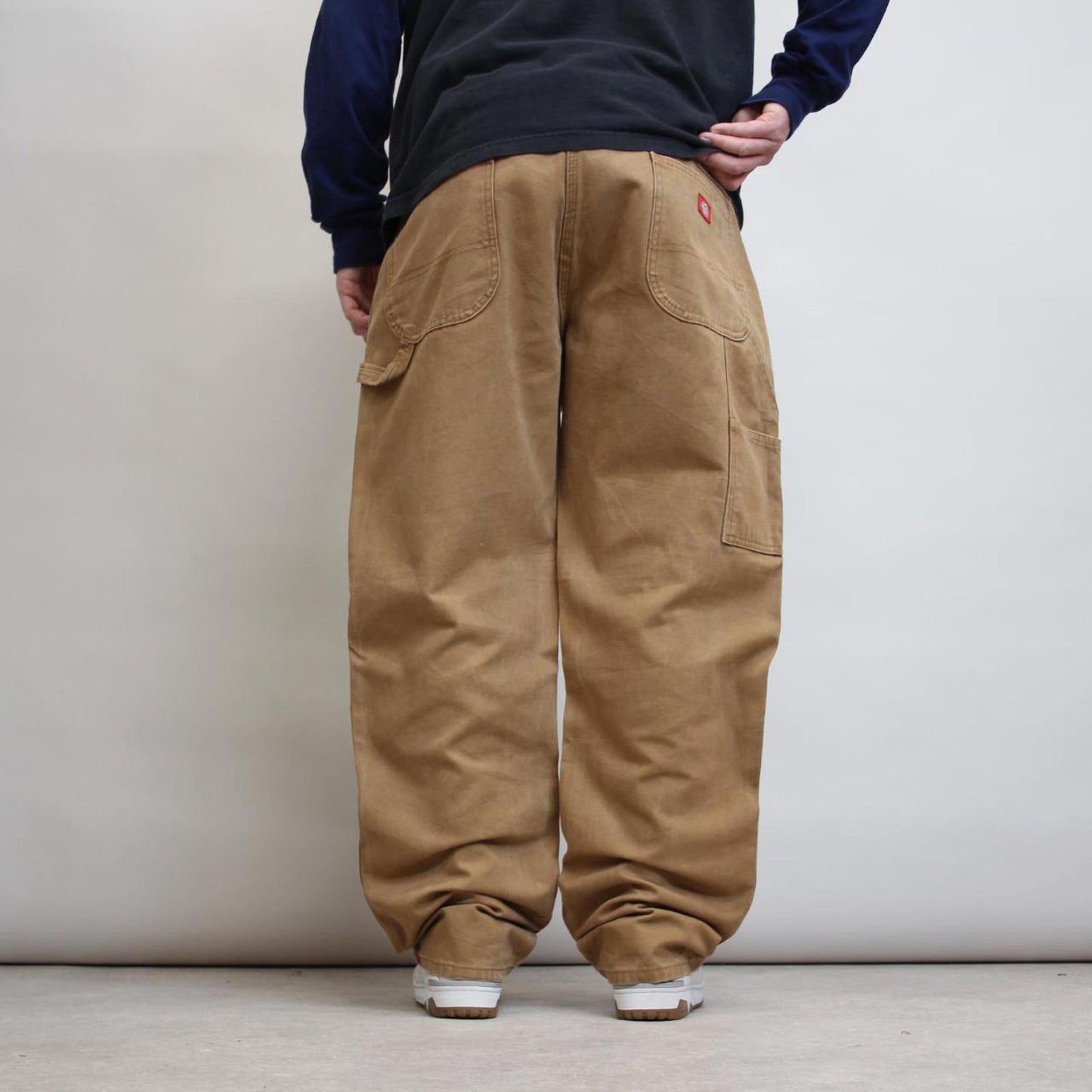 Tan Dickies carpenter jeans W40L32 loose canvas 90s style skater cargos