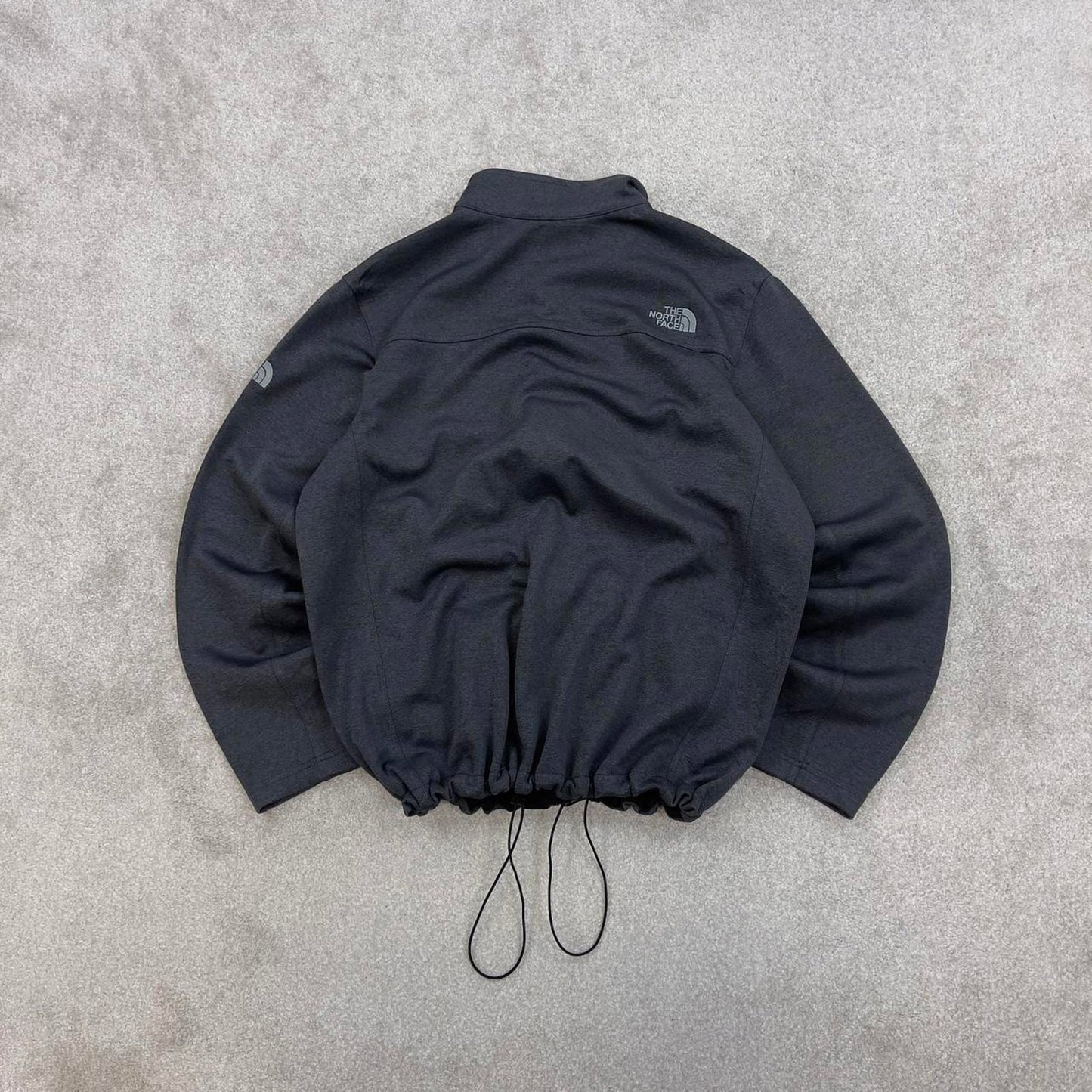 Grey North Face technical jacket XL mens full zip windwall TNF Autumn Y2K style windbreaker outdoors